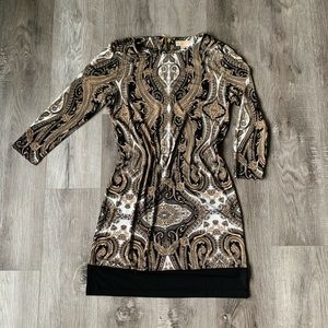 Michael Kors ornate pattern dress